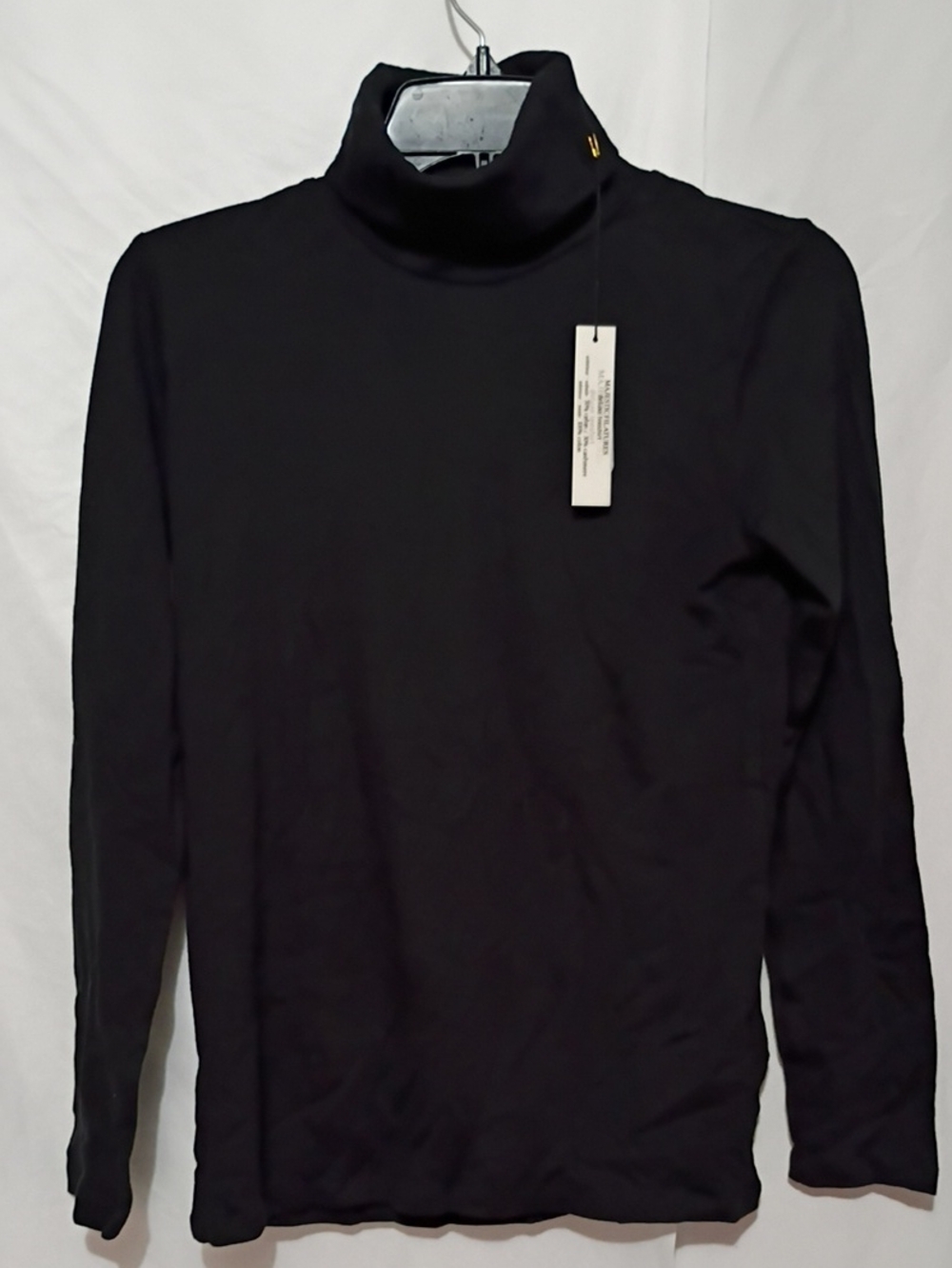 Majestic Filatures Classic Black Turtleneck Sweater